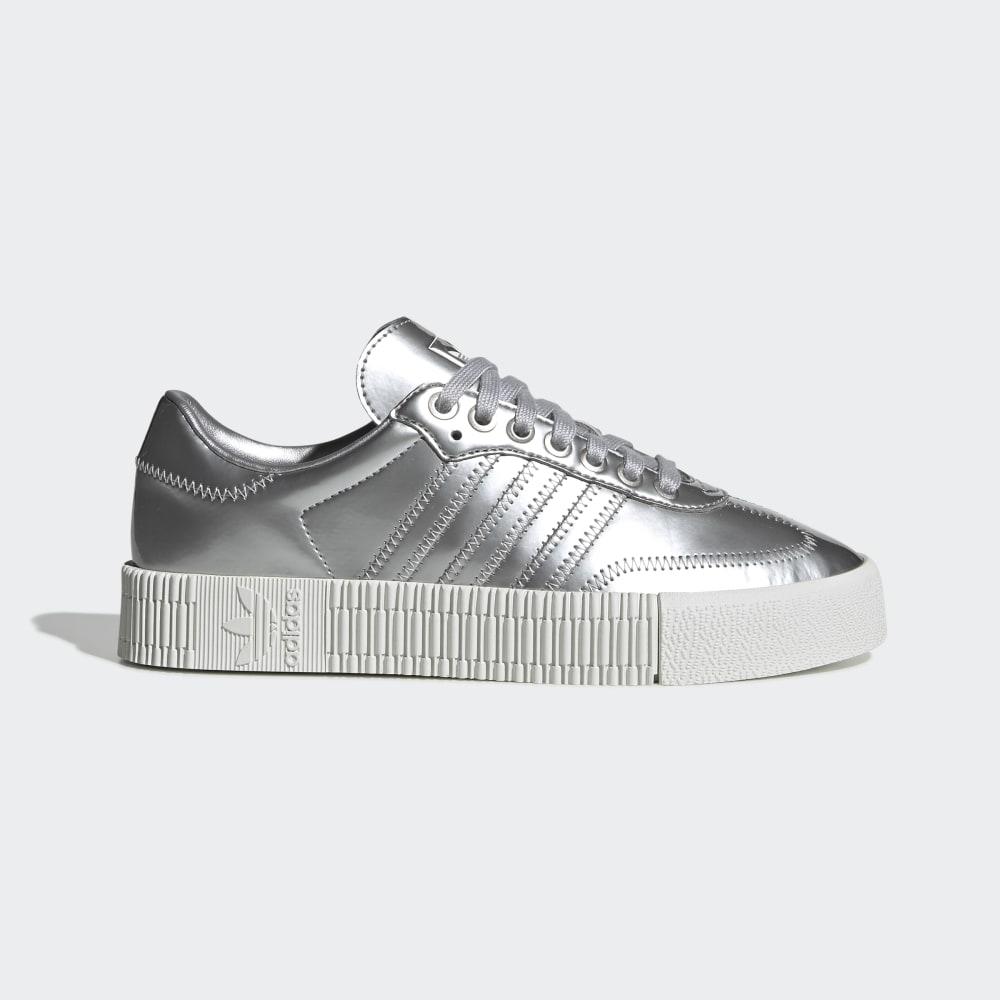 Originals Adidas SAMBAROSE Dama Romania - Argintii Metal/Albi FV4325